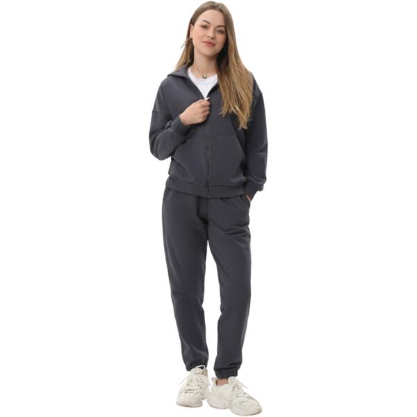 Спортивный костюм женский толстовка и брюки RAY Premium loose U0809W XL темно-серый