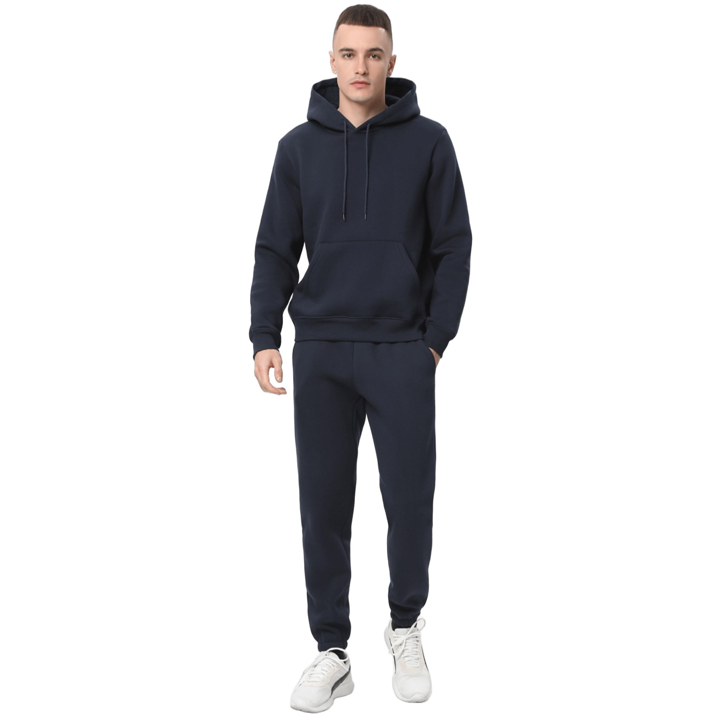 Спортивный костюм утепленный мужской худи и брюки RAY Basic U0801M S темно-синий фото 1