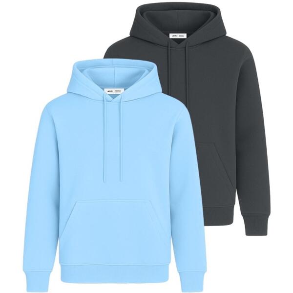 Набір худі утеплених жіночих RAY Basic U0401W XS 2шт блакитний/темно-сірийфото