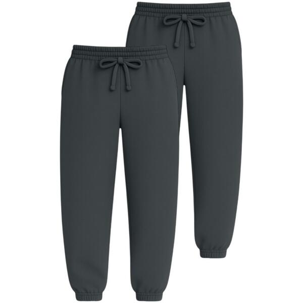 Набор спортивных брюк мужских базовых RAY Premium loose U0909M XL 2шт темно-серый фото