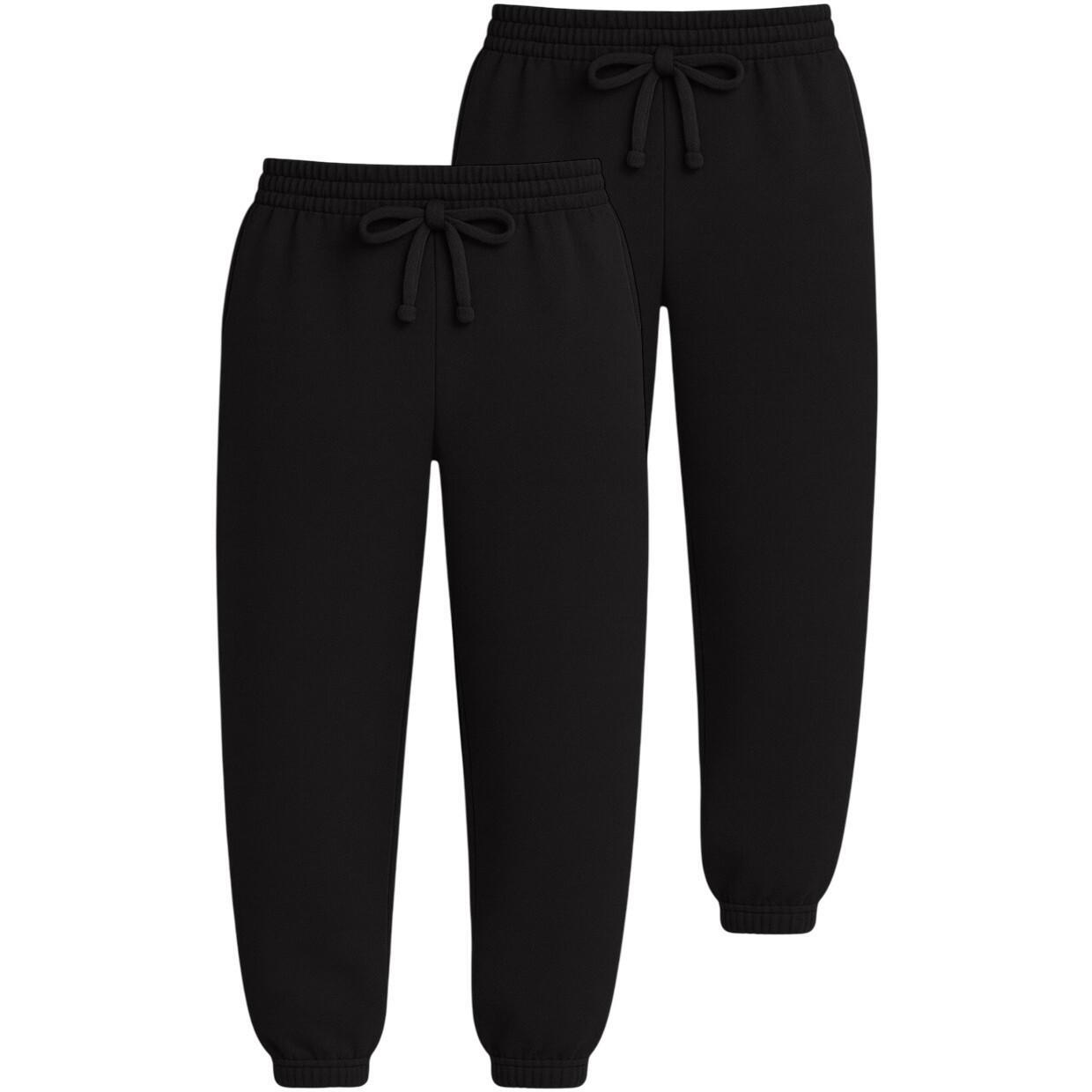 Набор спортивных брюк мужских базовых RAY Premium loose U0909M 2XL 2шт черный