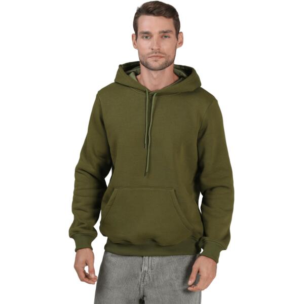 Худи утепленное мужское RAY Basic U0401M S хаки фото