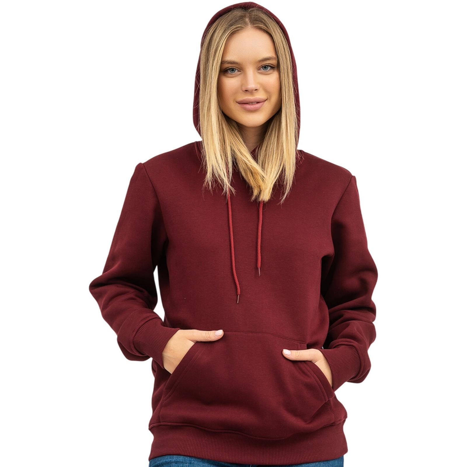 Худи утепленное женское RAY Basic U0401W XL бордовый фото 1