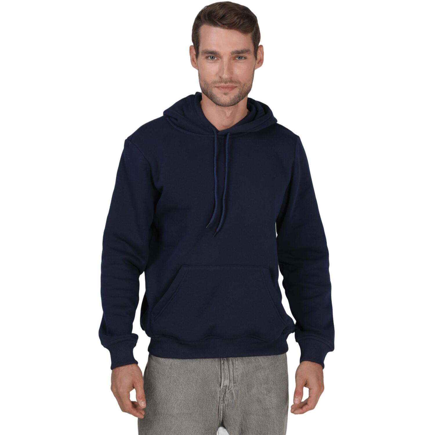 Худи утепленное мужское RAY Basic U0401M XL темно-синий