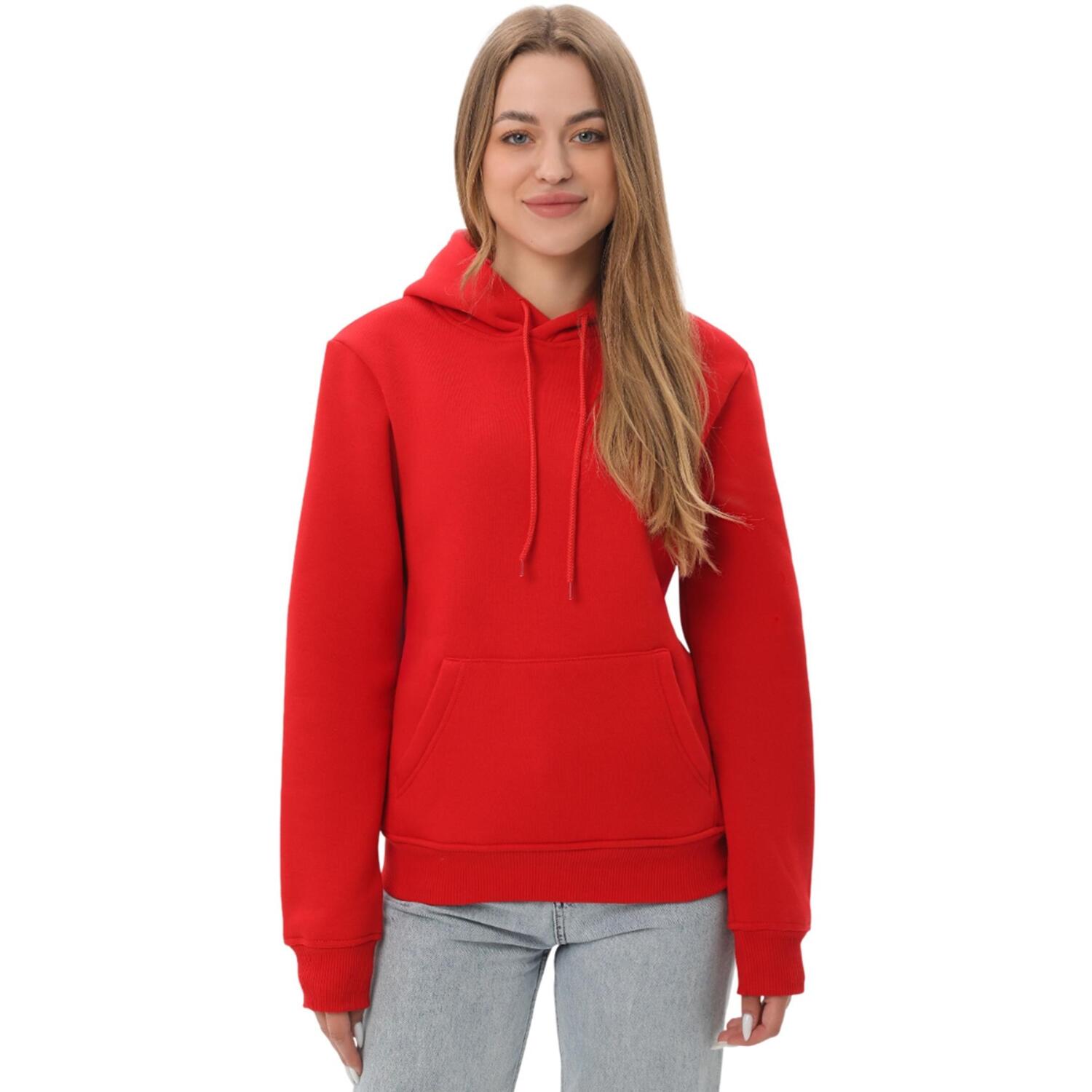 Худи утепленное женское RAY Basic U0401W S красное