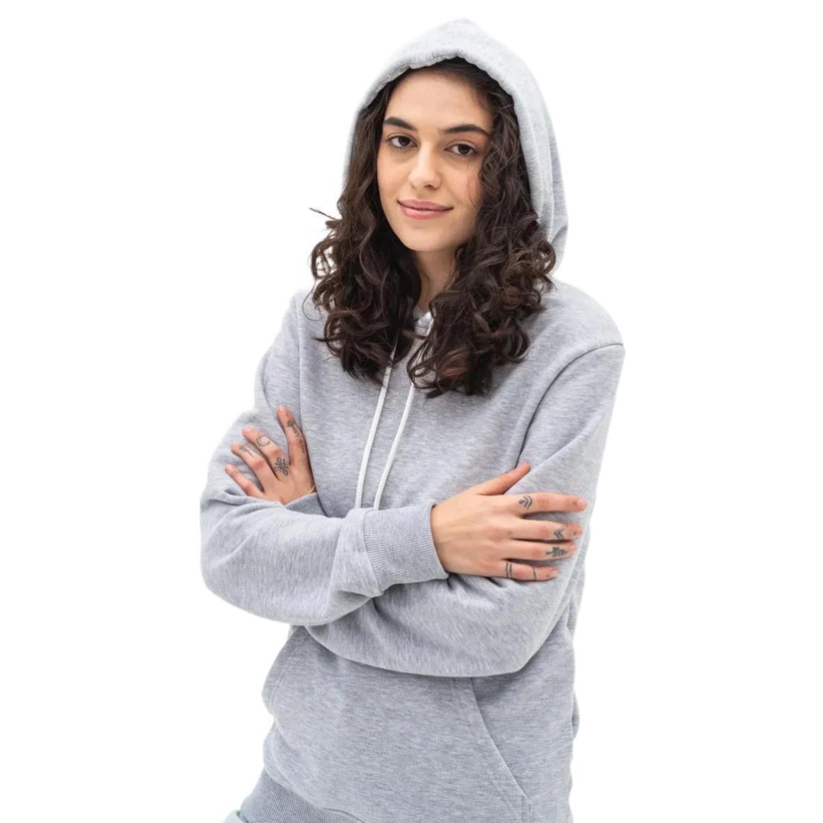 Худи женское RAY Basic U0402W XL серый меланж фото 1