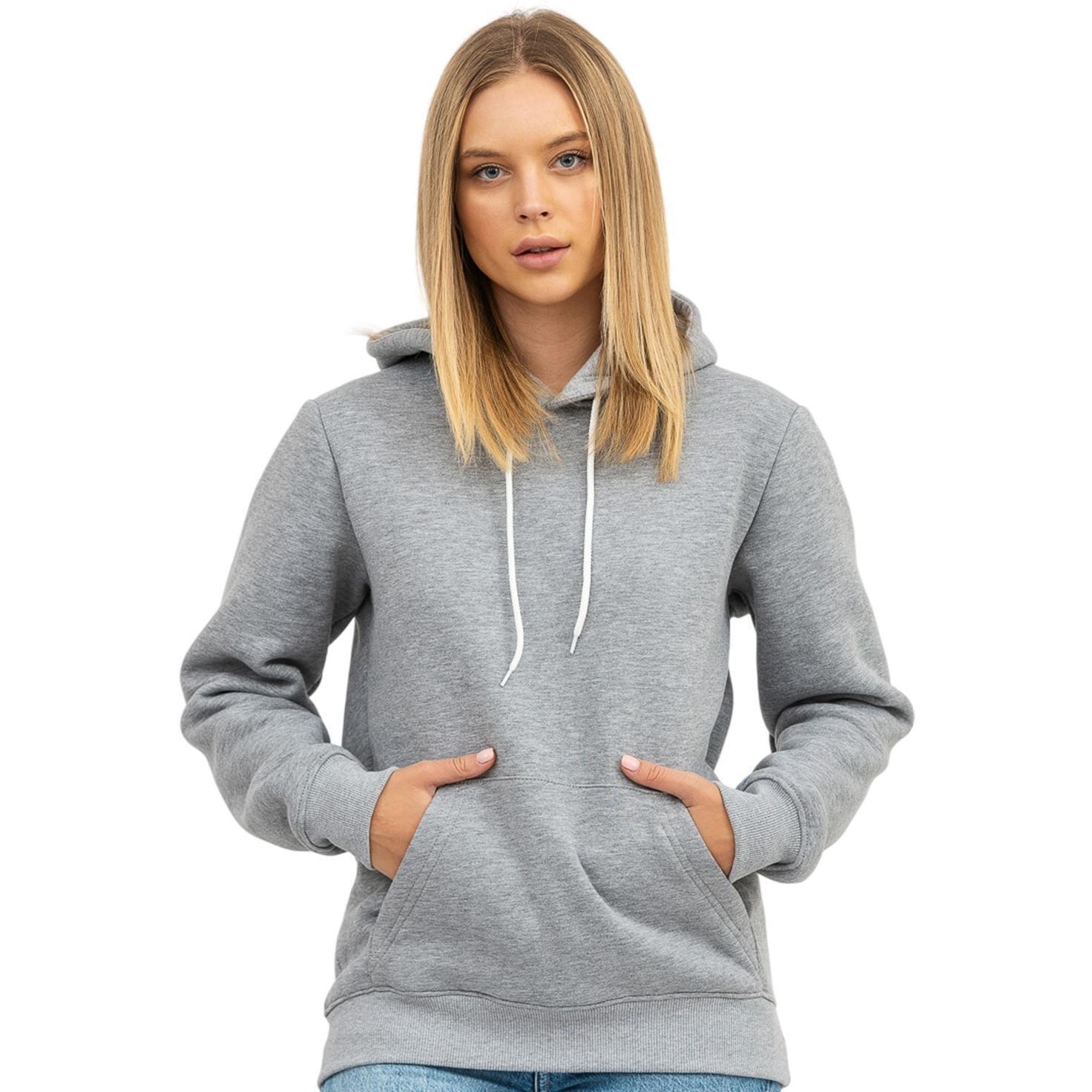 Худи утепленное женское RAY Basic U0401W XL серый меланж фото 1