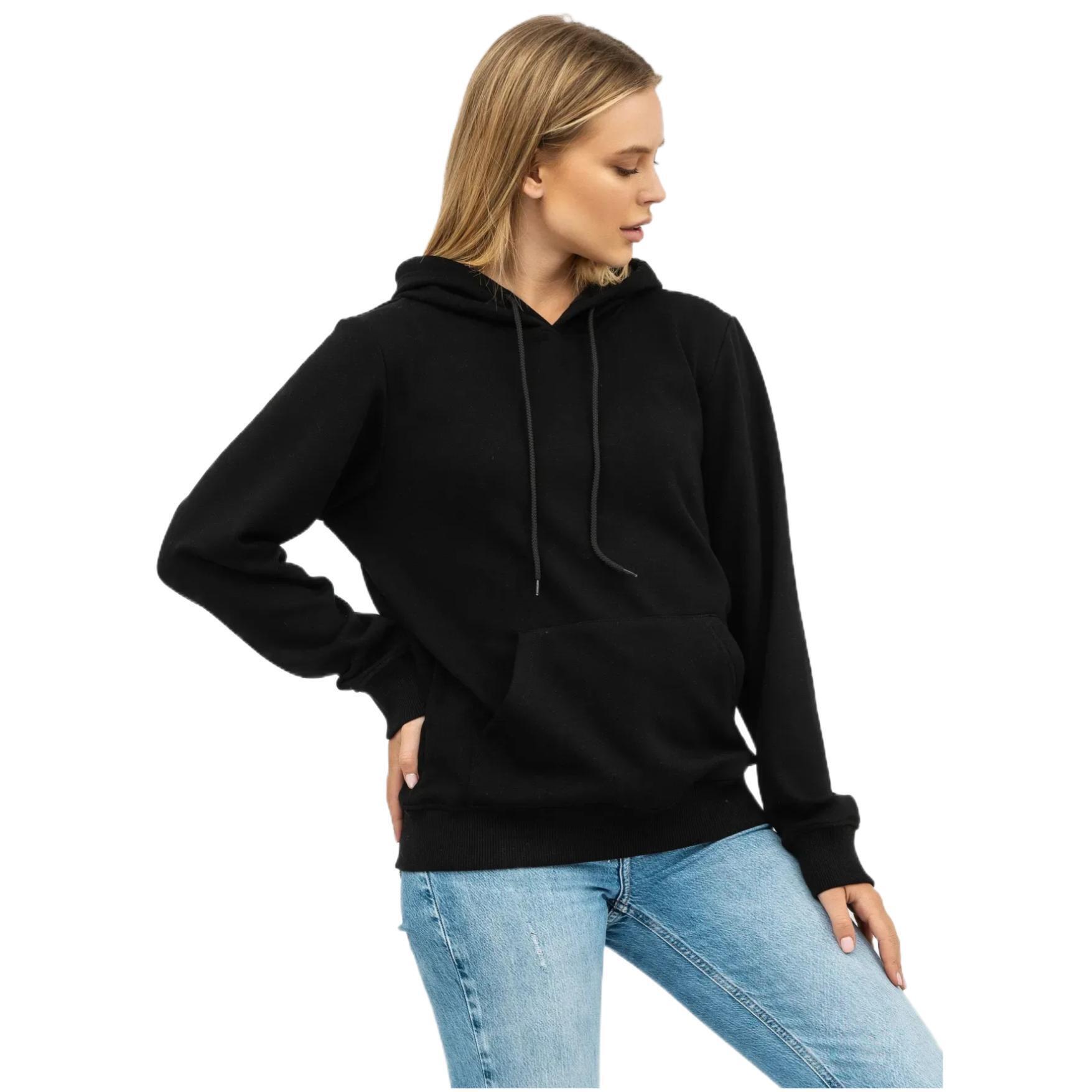 Худі жіноче RAY Basic U0402W 4XL чорнийфото1