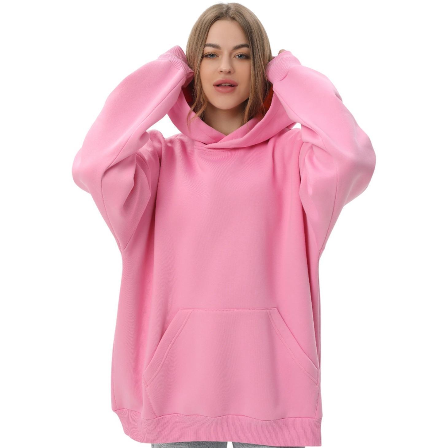 Худи утепленное женское RAY Oversize U0404W 2XS/XS розовый фото 1