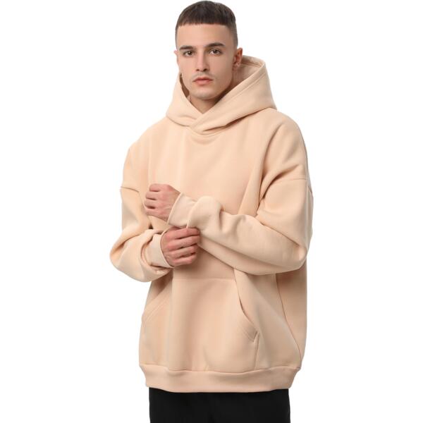 Худи утепленное мужское RAY Oversize U0404M 2XL/3XL бежевый фото 