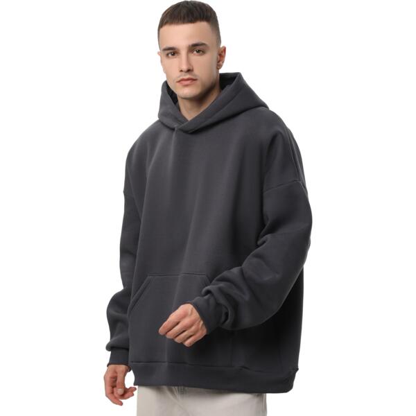 Худи утепленное мужское RAY Oversize U0404M 2XS/XS темно-серый фото 