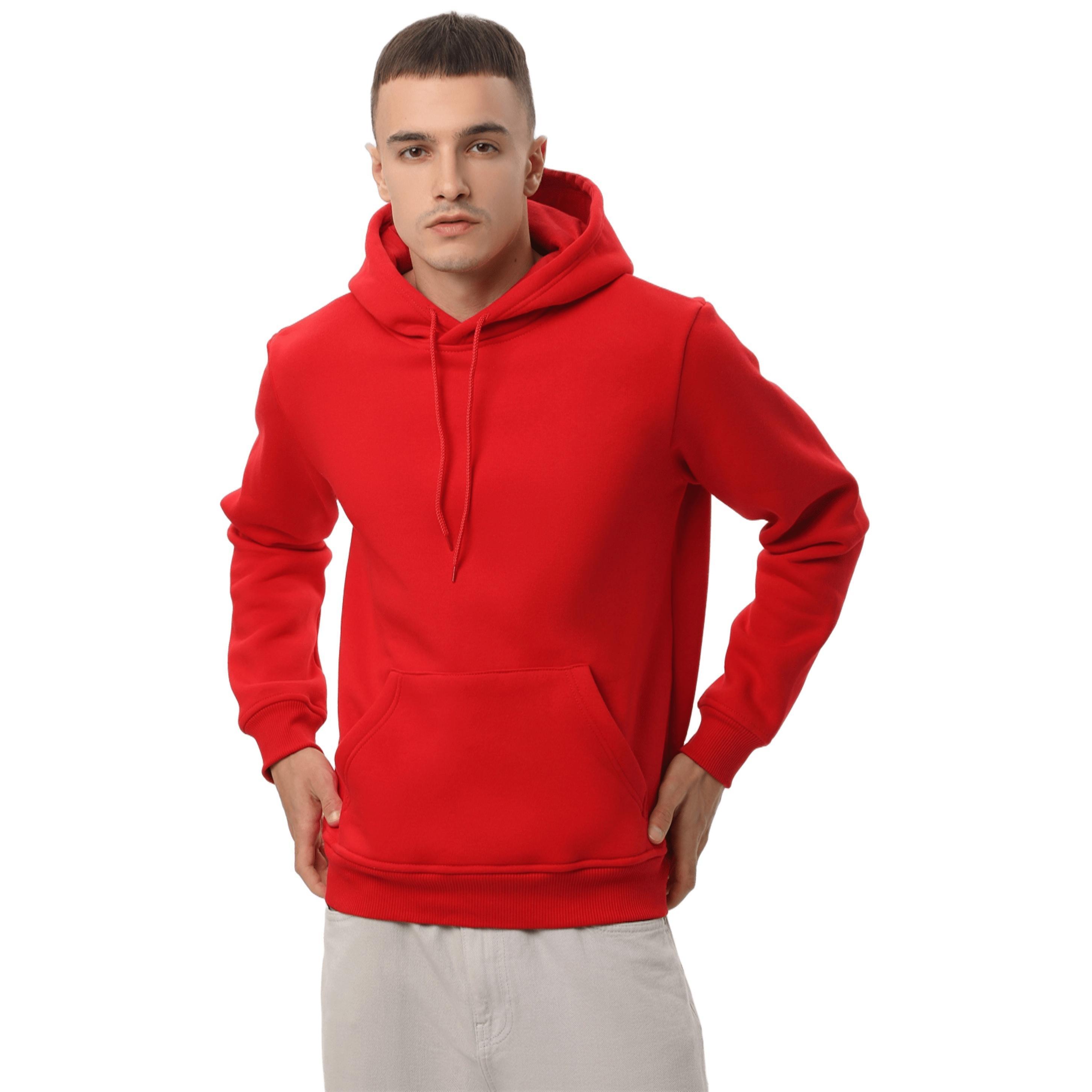 Худи утепленное мужское RAY Basic U0401M XL красное фото 1