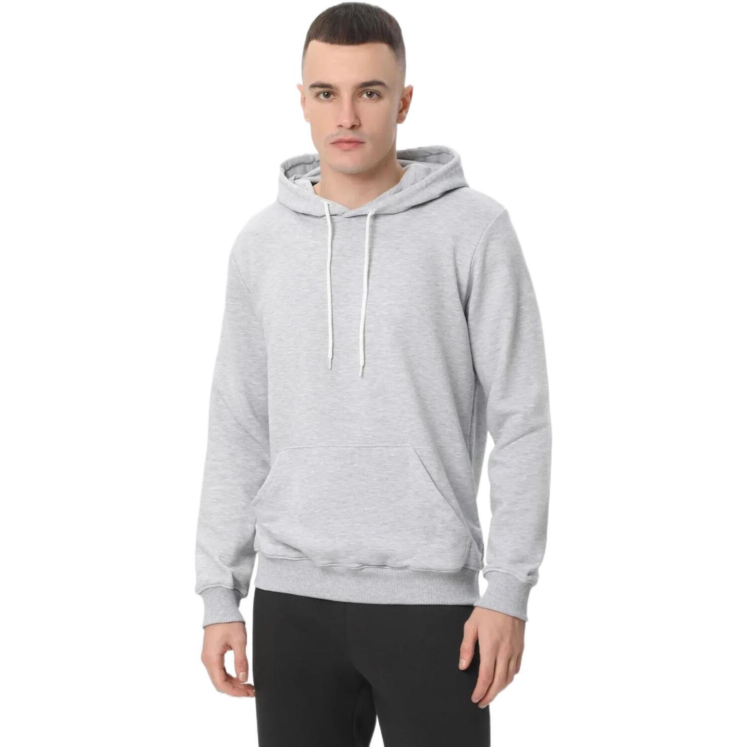 Худи мужское RAY Basic U0402M XL серый меланж