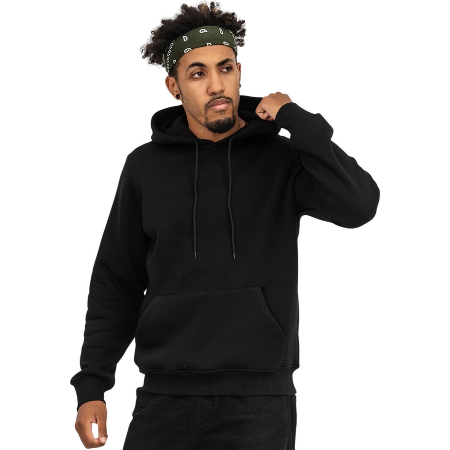 Худи утепленное мужское RAY Basic U0401M 4XL черный фото 1