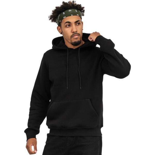 Худи утепленное мужское RAY Basic U0401M M черный фото 