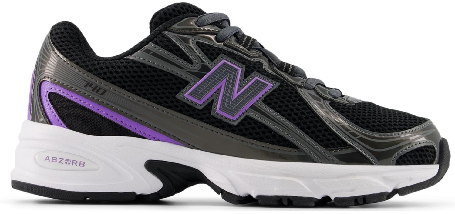 Кроссовки подростковые New Balance 740 G74058I 40 (7 US) черные/фиолетовые