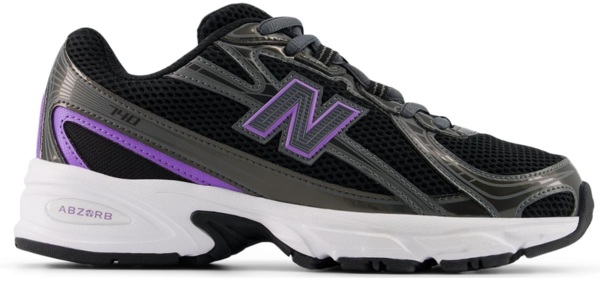 Кроссовки подростковые New Balance 740 G74058I 40 (7 US) черные/фиолетовые фото 
