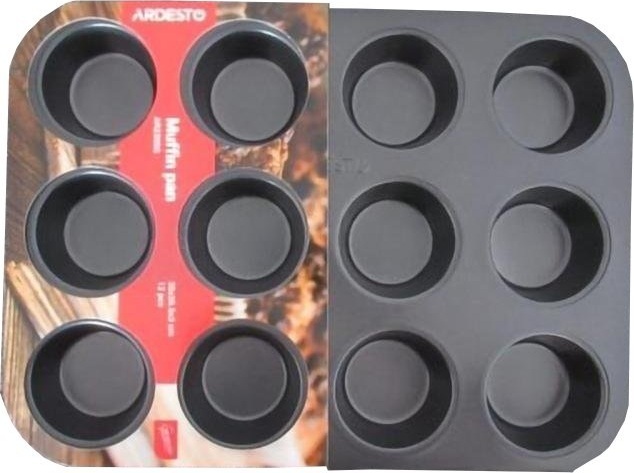 Форма для выпечки маффинов ARDESTO Gemini, 35х26.5х3см, 12шт (AR2305G) фото 1