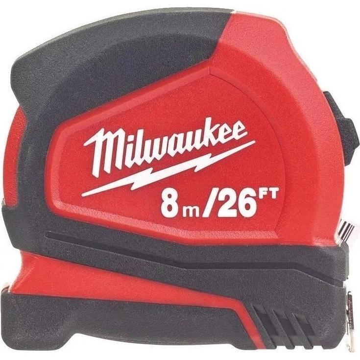 Рулетка Milwaukee Pro Compact C8-26/25, 8 м, 16 мм (4932459596) фото 1