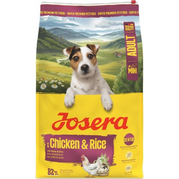 

Сухой корм для взрослых собак малых пород JOSERA Mini Adult with Chicken & Rice с курицей и рисом 10кг
