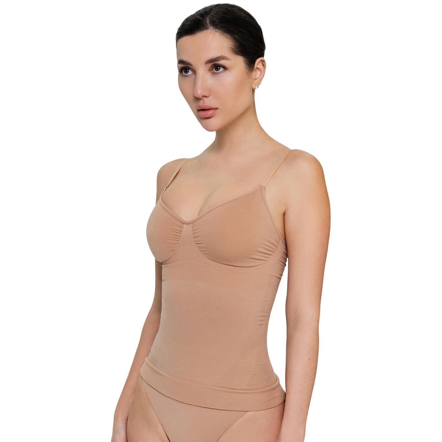 Майка с легкой коррекцией Giulia 7547 Cami Shapewear S/M бежевый