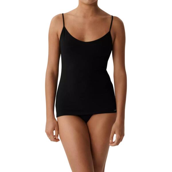 Майка жіноча тонка бретель Atlantic BLV-197N M чорнафото