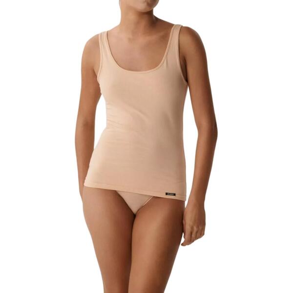 Майка женская широкая бретель Atlantic BLV-198N S бежевая фото 