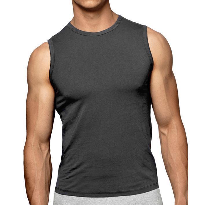 Майка мужская на широкой бретели Atlantic BMV-047N M графитовые