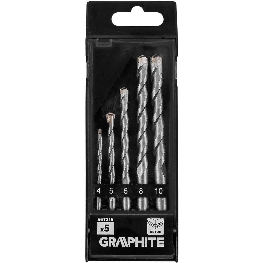 Набор сверл по бетону GRAPHITE 5шт (56T215) фото 1