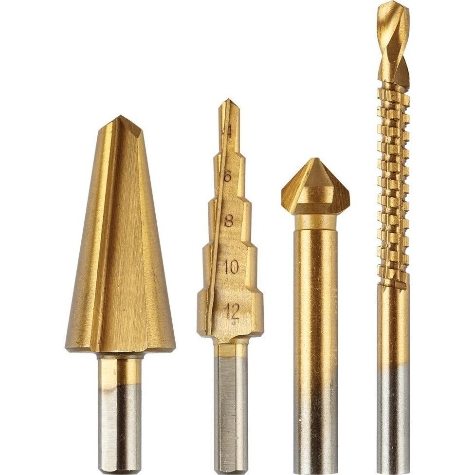 Набор сверл GRAPHITE TiN, 4шт (54T301) фото 1