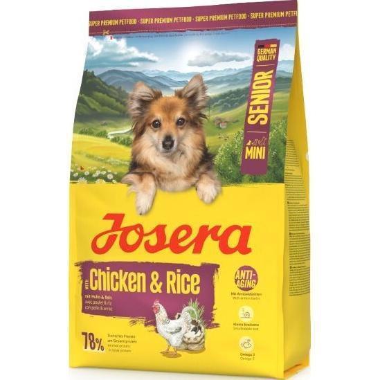 

Сухой корм для пожилых собак маленьких пород JOSERA Mini Senior with Chicken & Rice с курицей и рисом 3к г