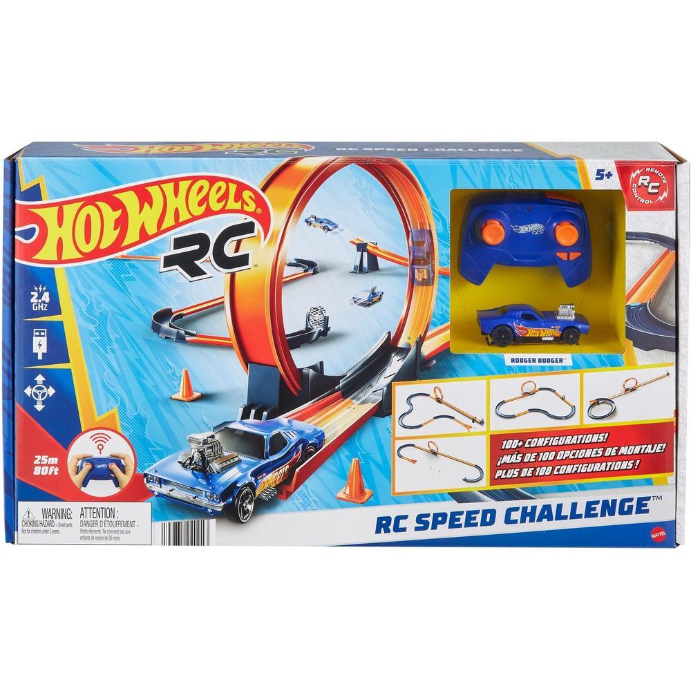 Набір трековий Hot Wheels з машинкою 1:64 на радіокеруванні Speed Challenge 1:64 (HXX45)фото1