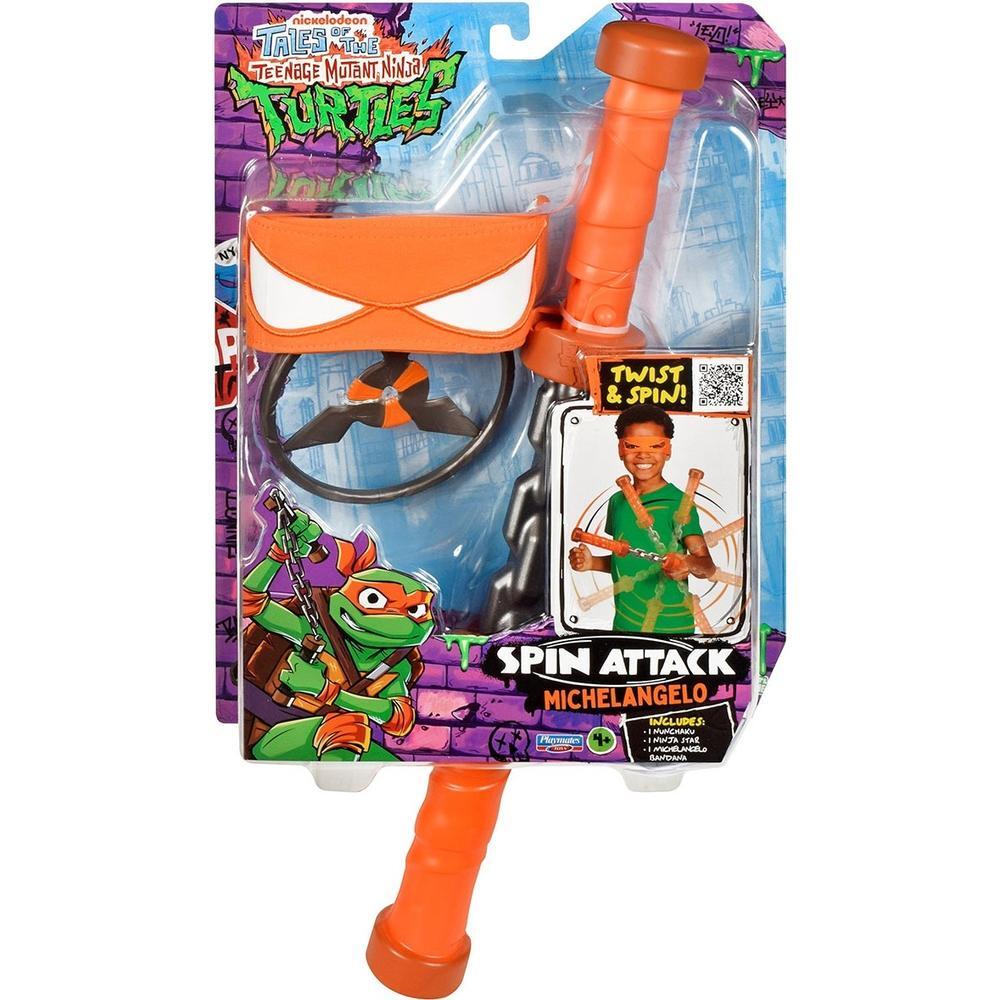Набор игрушечного оружия TMNT Мovie III W3 - Нунчаки Микеланджело. Вращающийся удар (84268) фото 1