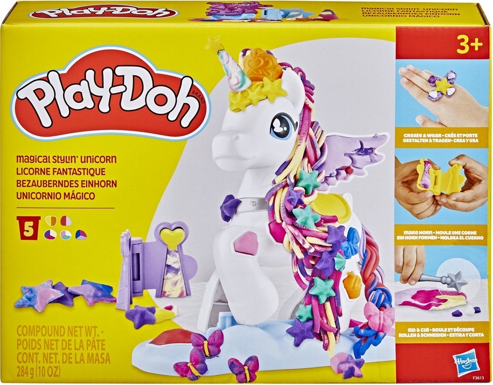 Набор для творчества Play-Doh с массой для лепки Стильный единорог (F3613)