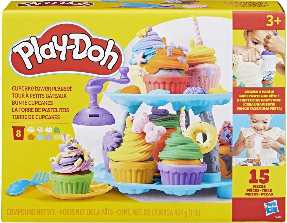 Набір для творчості Play-Doh з масою для ліплення Вежа капкейків (G0529) фото1