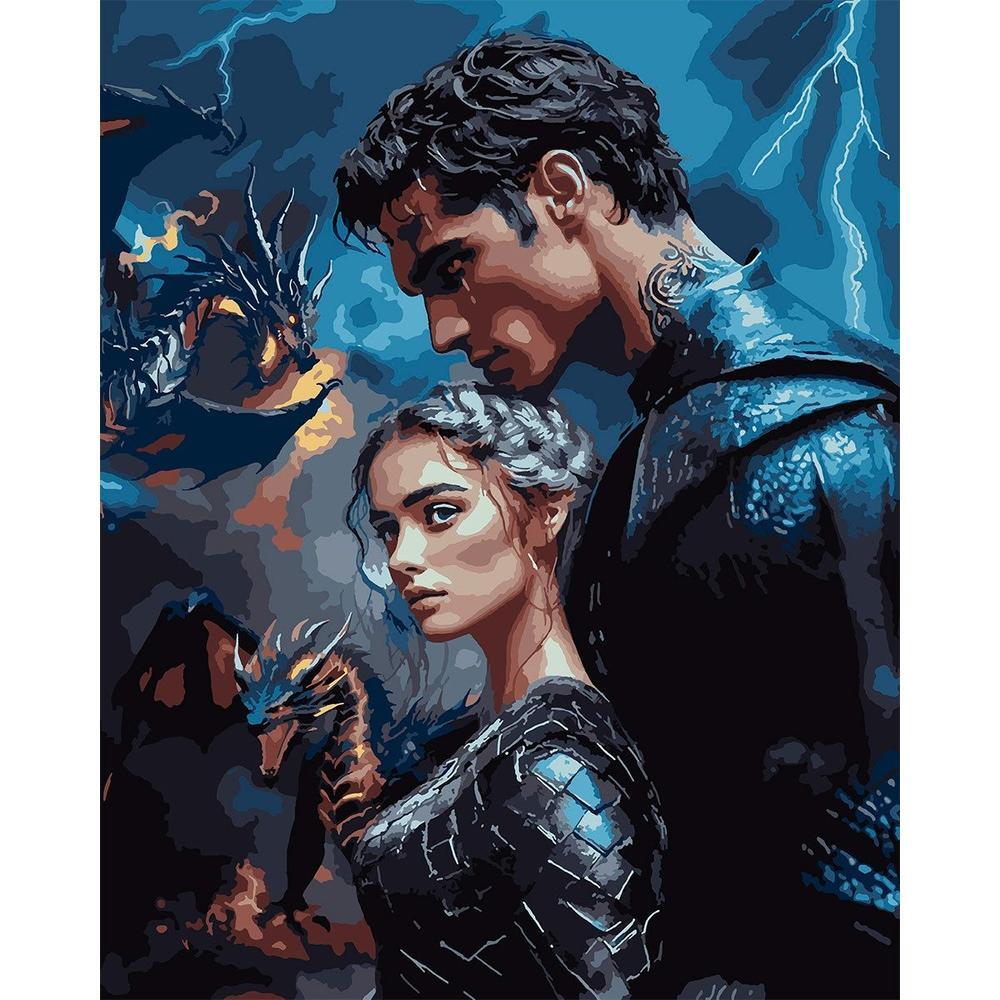 Картина за номерами Santi 4 крило Вайолет та Ксейден 40х50 см (955048)фото1