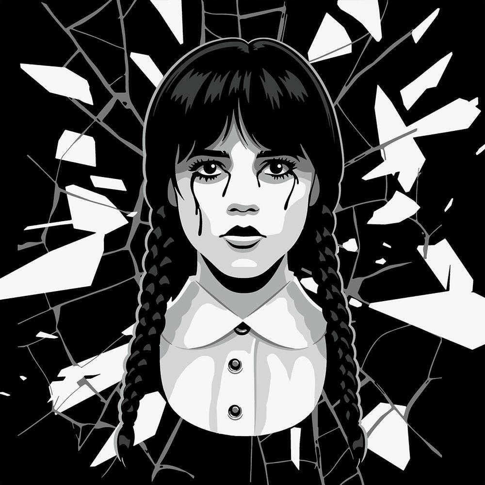 Картина за номерами Santi Венздей Дарунок 40х40см LED підсвітка (955075)фото1