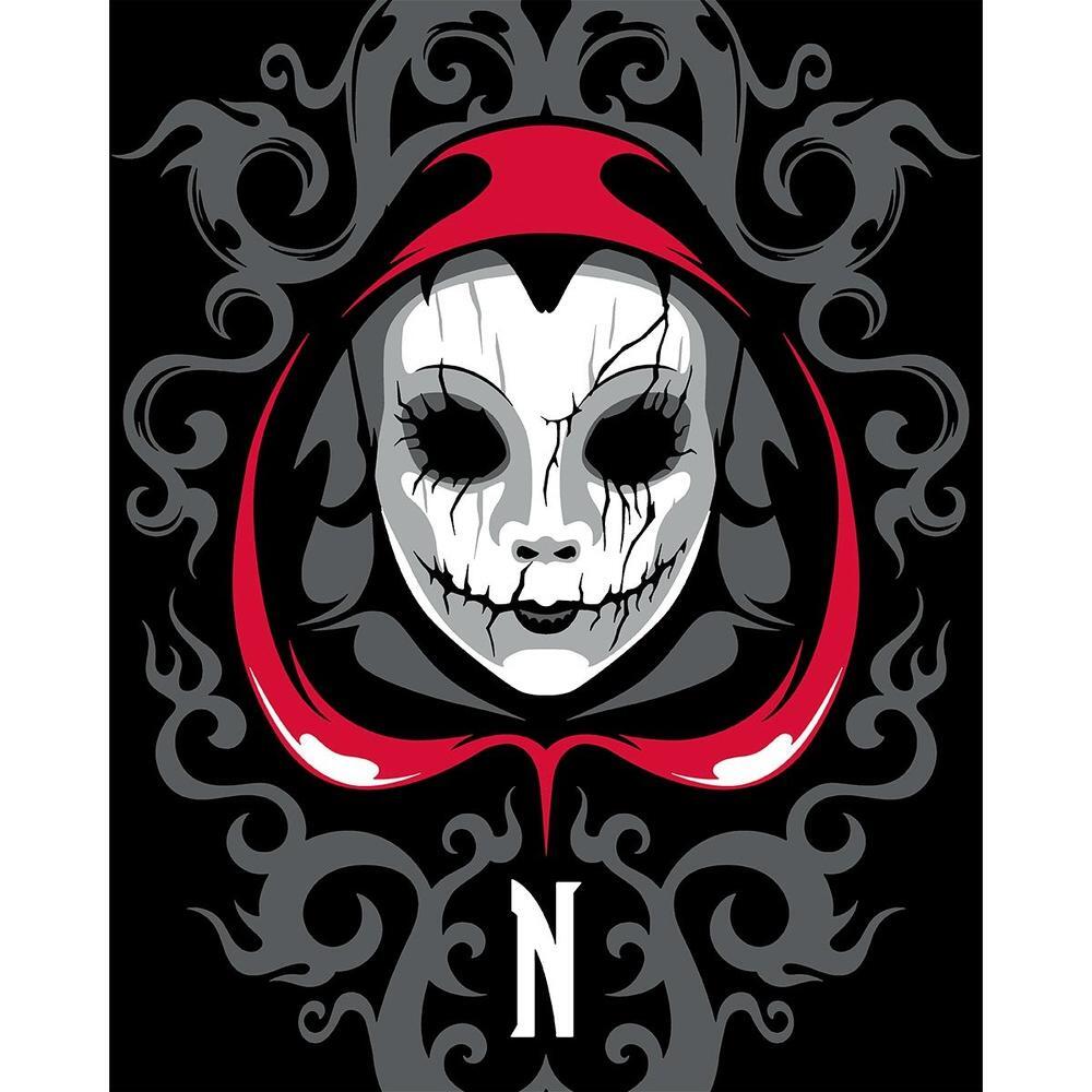 Картина за номерами Santi Венздей Зловісна маска 40х50 см LED підсвітка (955078)фото1