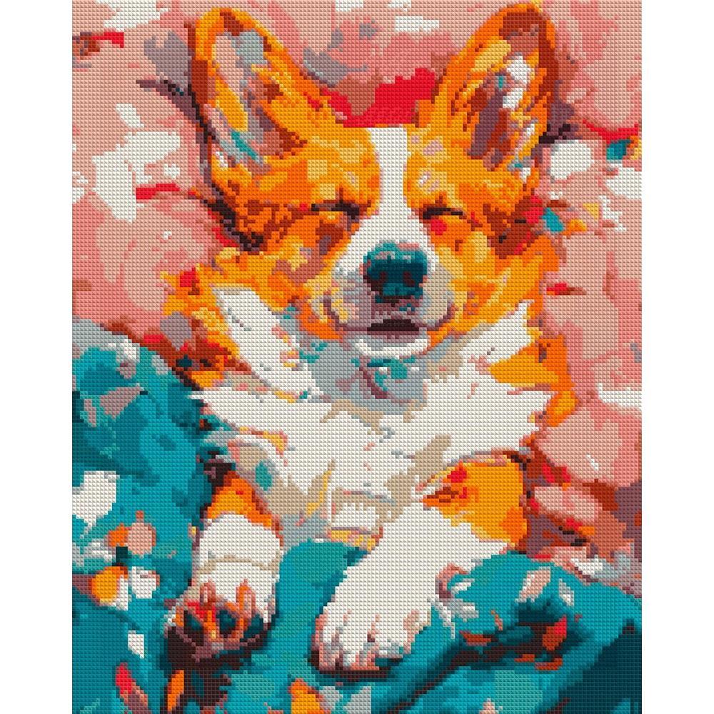 Алмазная мозаика Santi Любимый корги 40*50 см на подрамнике (956046) фото 1