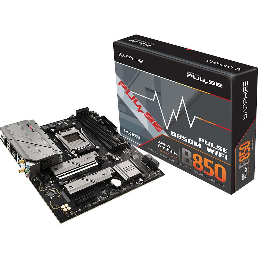Материнська плата SAPPHIRE PULSE B850M WIFI (52123-04-40G)фото1