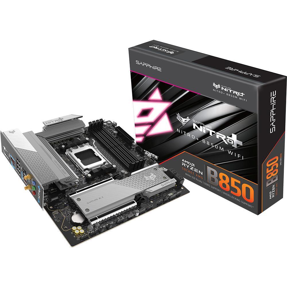 Материнська плата SAPPHIRE NITRO+ B850M WIFI (52123-01-40G)фото1