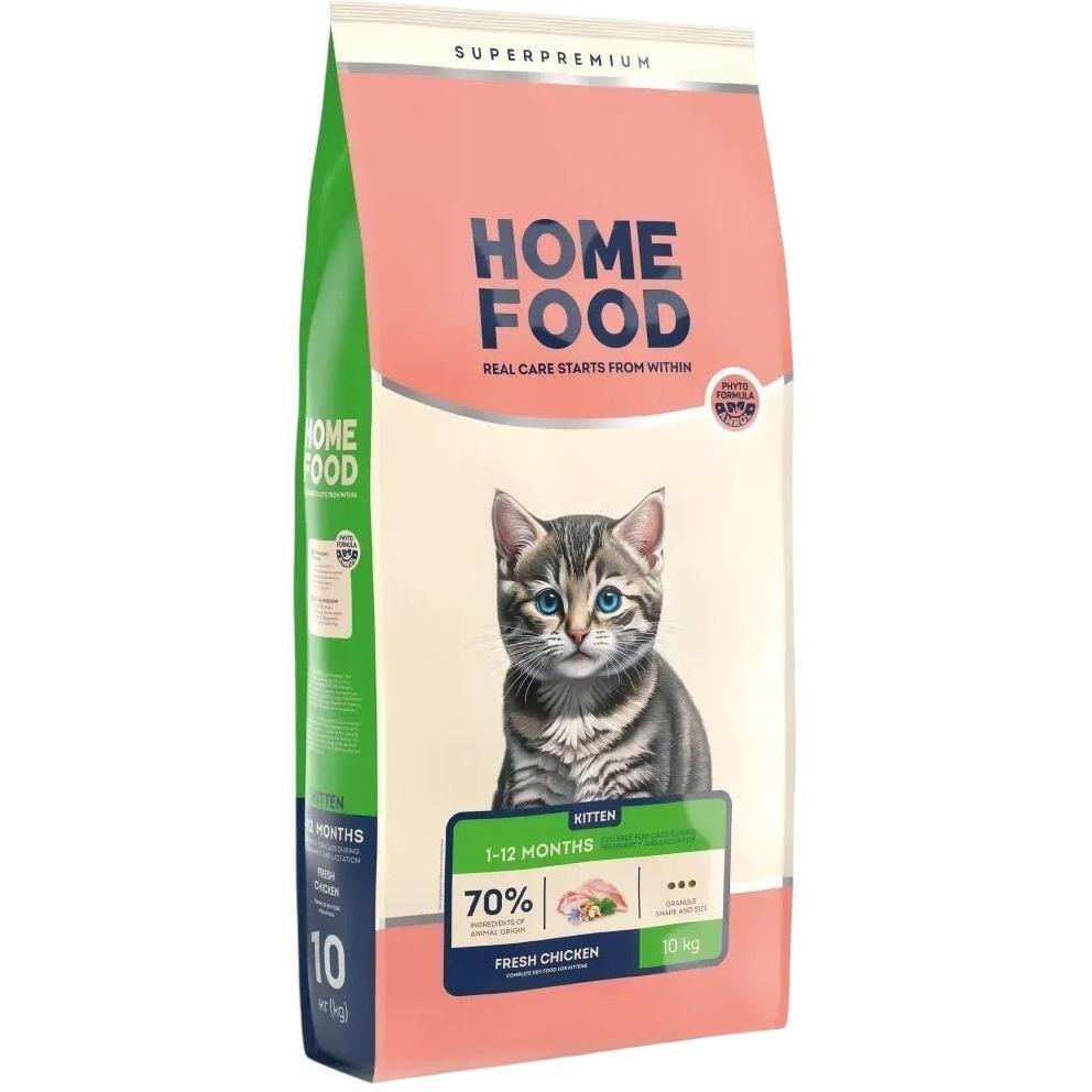 Сухой корм для котят до 12 месяцев HOME FOOD Курица 10 кг фото 1