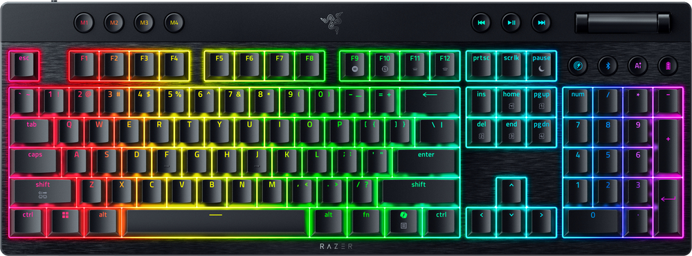 Игровая клавиатура Razer BlackWidow V4 Low-profile HyperSpeed Green Switch (RZ03-05270100-R3M1) фото 1