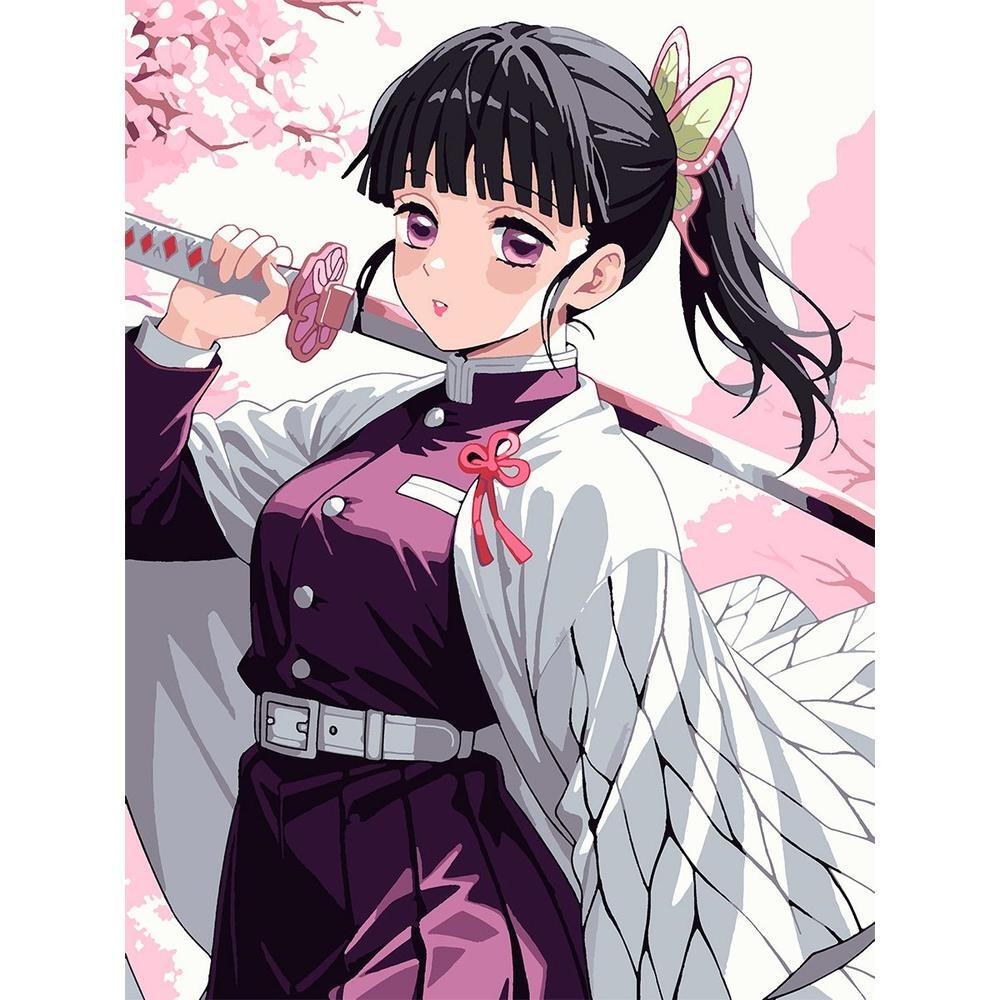 Картина по номерам Santi Клинок уничтожающий демонов Шинобу Кочо 30х40 см (955044) фото 1