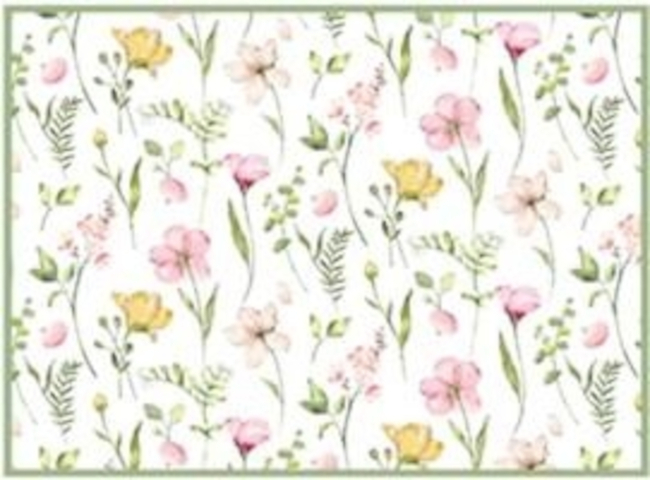 Коврик для сушки посуды ARDESTO Spring flowers 38x51см, белый (ART17FL) фото 1