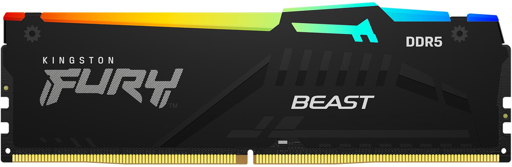 Память для ПК Kingston DDR5 64GB KIT (32GBx2) 5600 FURY Beast (KF556C36BBEAK2-64)