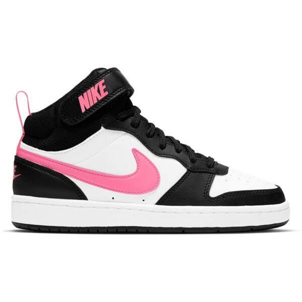 

Кеды высокие подростковые Nike Court Borough Mid 2 (Gs) CD7782-005 36 (4Y US) черно-белые