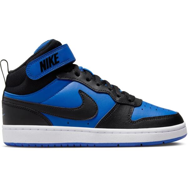 

Кеды высокие подростковые Nike Court Borough Mid 2 (Gs) CD7782-404 40 (7Y US) черные/синие