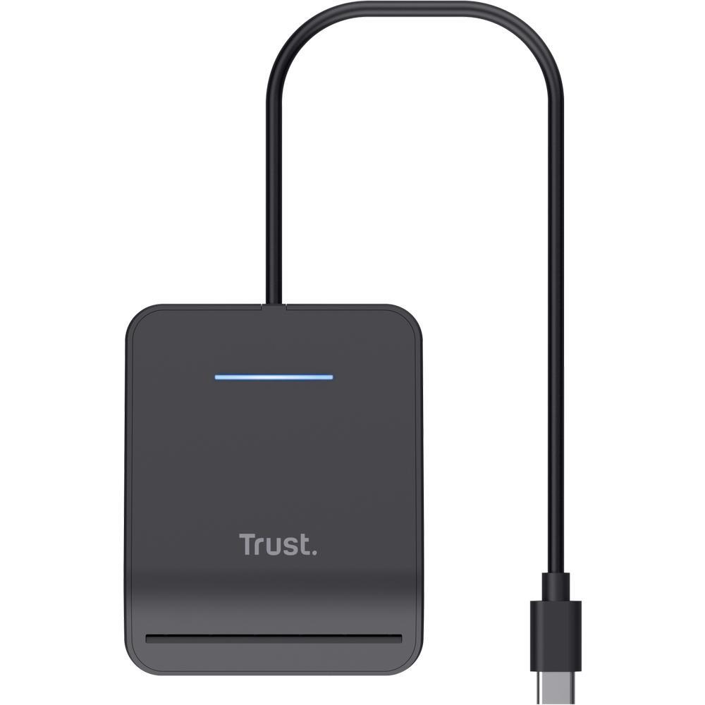 Кардридер Trust Primo Smartcard Reader, USB-C, чорний фото 1