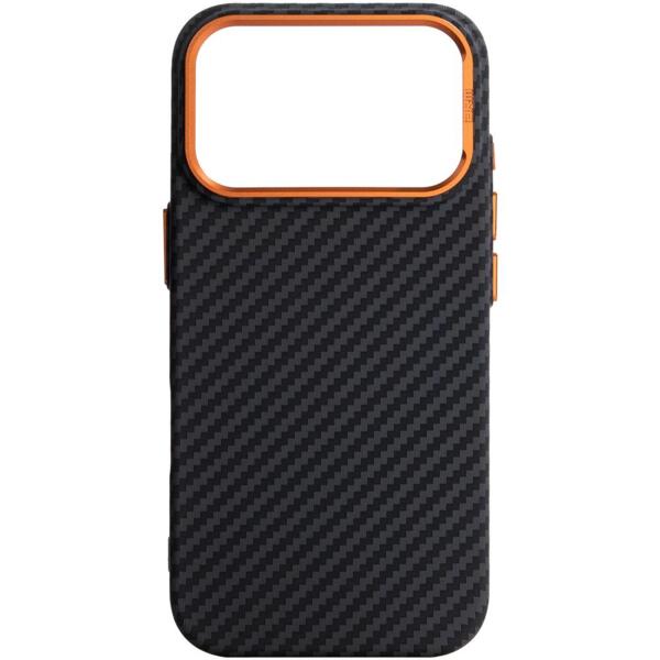 

Чехол ArmorStandart LikeCarbon2 SE MagCase для Apple iPhone 17 Pro Black Orange (ARM89161)